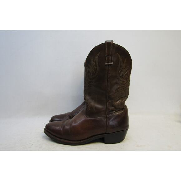 Mens Size 11 EW Brown Leather Western Cowboy Boots